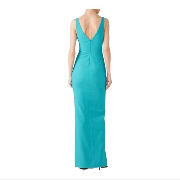 Likely Nicolette Gown in Teal Blue Long Formal Maxi Dress - Picture 9 of 10